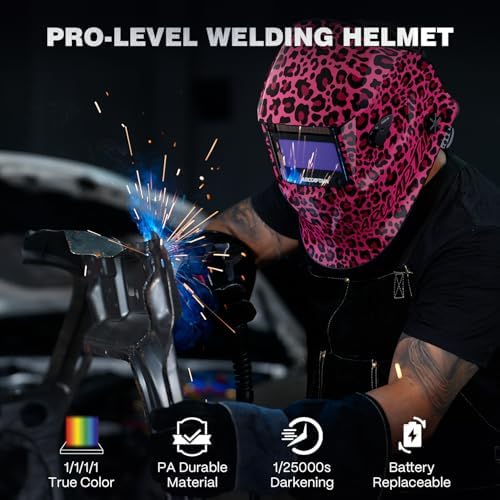 ARCCAPTAIN Welding Helmet Auto Darkening, 1/25000s Response, Shade 4/9-13
