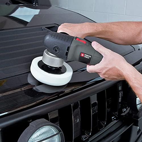 PORTER-CABLE Buffer Polisher, Car Polisher for Car Detailing, 6-Inch, Orbital, Variable Speed (7424XP)