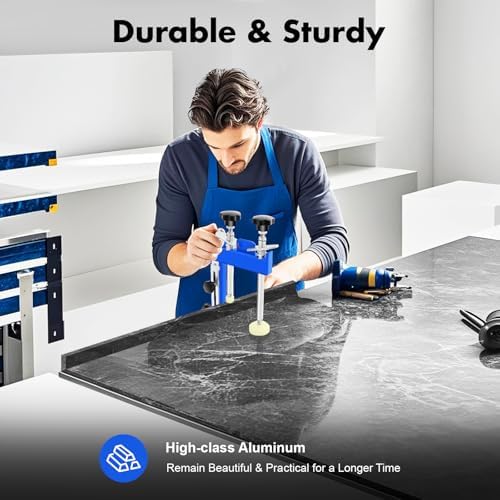 45° Stone Bevel Mitre Clamp, Countertop Seam Splicing Fixture Slab Install Tool with Two Clamping Rods, Portable Splicing Artificial Stone and Natural Stone Install Bevel Fixture Hand Tool
