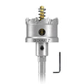 DECKRKAT 2" TCT Hole Saws for Hard Metal, Heavy Duty 51mm Tungsten Carbide Tipped Hole Cutters Set with Spring-Loaded Pilot Drill Bits for Stainless Steel, Metal, Iron, and Plastic.