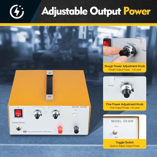 Jewelry Spot Welder Kit, 80A Portable Permanent Jewelry Welder Machine with Pedal Switch, Electric Pulse Welder Permanent Jewelry for Rapid Welding of Gold, K-Gold, Silver