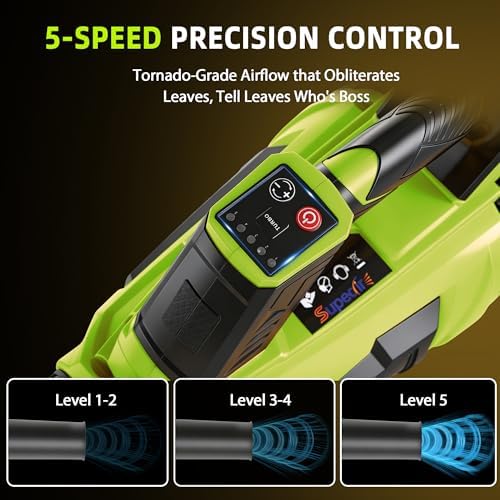 Leaf Blower Cordless - Cordless Handheld Leaf Blower with 21V 2 Rechargeable Batteries, Lightweight Electric Blower for Lawn, Yard, Garden, Patio, Leaves, Dust, Snow Cleaning, 750 CFM 260 MPH
