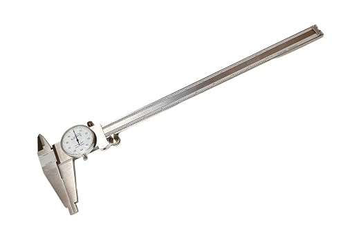 iGAGING® Premium Heavy Duty Dial Caliper, Extended Range 0-12", Stainless Steel, Protective Case, #100-120-HD12