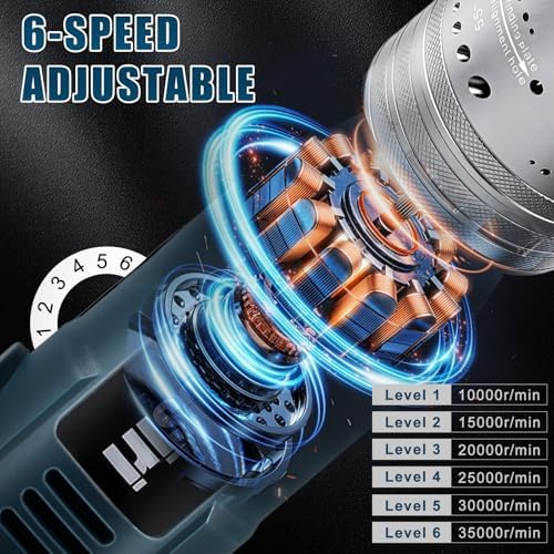 Tungsten Electrode Sharpener Grinder For TIG welding,6 Sizes 8 Angles Tungsten Electrode Grinder Head,Versatile Multi-Angle,TIG Welding accessories With Cut-Off Slot,10 Diamond Wheels, 3 CNC Mandrels