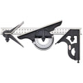 Starrett Combination Set with Square, Center and Reversible Protractor Head and Blade - 300mm Blade Length, Cast Iron Heads, Hardened Steel, 35 Graduation Type - 435M-300