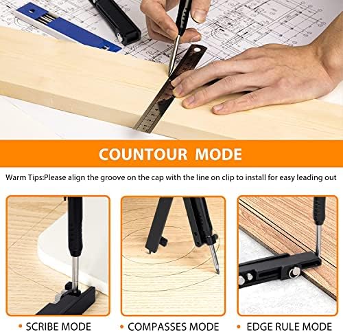 Saker Multi-function Scribing Tool,Aluminum Alloy Scribe Tool