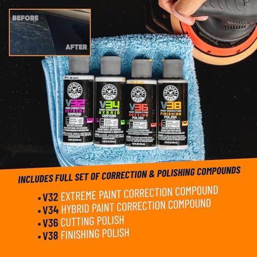 Chemical Guys, TORQX Random Orbital Polisher Kit, 800W Motor, 9-Piece