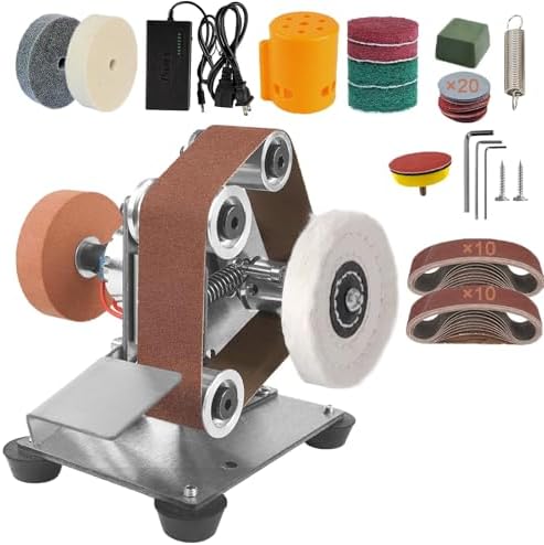 Mini Belt Sander 7 Adjustable Speed -15 Degree Professional Electric