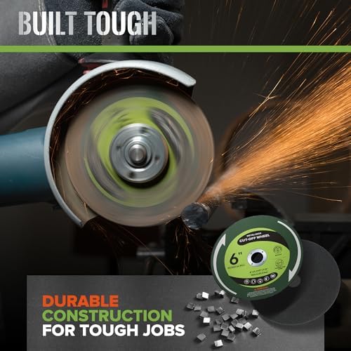 25 PCS Cut Off Wheels 6" x.045 x7/8" Cutting Discs for Angle Grinders 6 Inch Metal and Stainless Steel Cutting Wheel