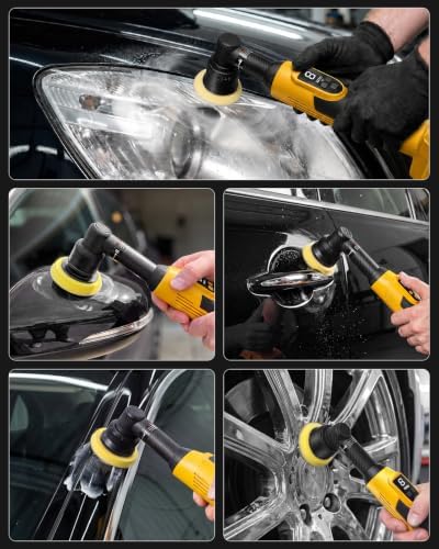 Cordless Mini Car Buffer Polisher Fit for Dewalt 20V Battery(No Battery)