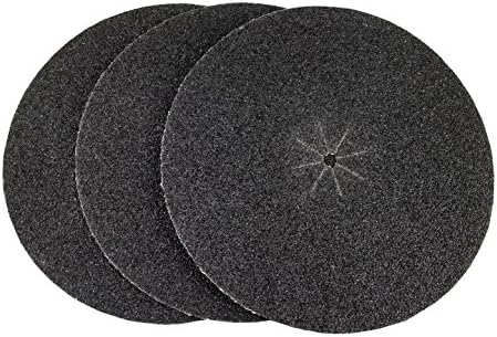 Starcke 7'' x 5/16'' Silicon Carbide Slotted Edger Floor Sanding Discs (25 Pack, 80 Grit)