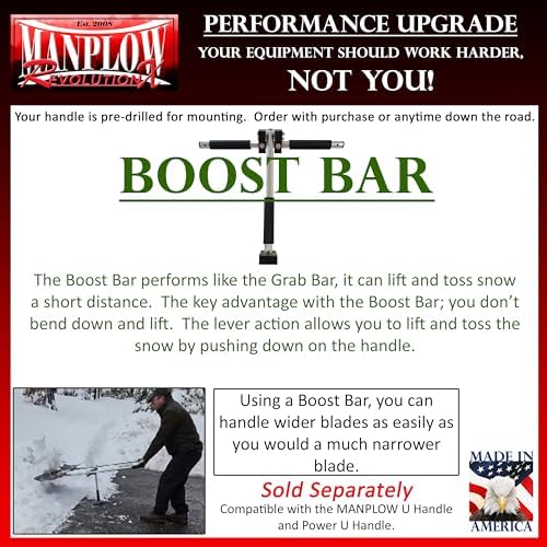 RevolutionX Snow Pusher with U Handle (32 Inch)