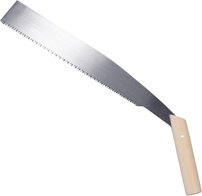 KAKURI Temagari Saw 14" Long Japanese Tree Limb Saw, Razor Japanese Steel Blade, Large Hand Pruning Saw for Cutting Tree, Log, Limb, Thick Branch, Raw Wood, Made in JAPAN