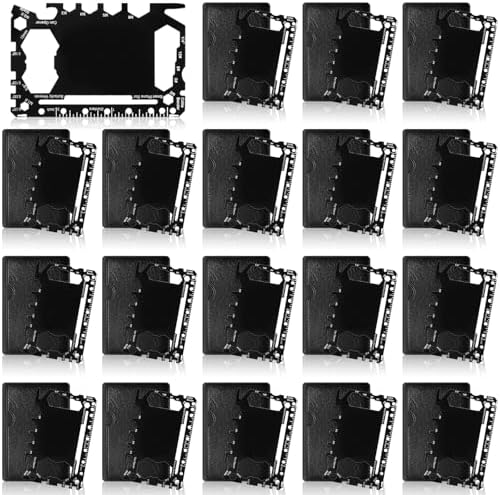 Cholemy 24 Pcs Credit Card Wallet Multitool 46 in 1