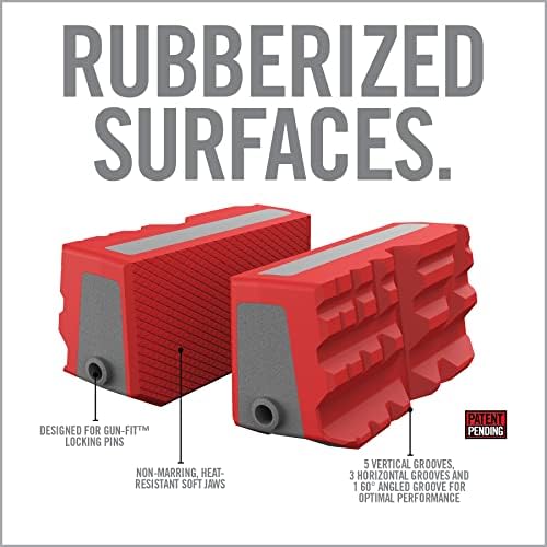Real Avid Smart-Jaws Multi-Fit Sleeves | Upgraded Vise Jaws | Non-Marring, Heat Resistant Bench Vise Jaws | 9 Different Grooves for Optimal Secure Fit on Variety of Shapes and Sizes