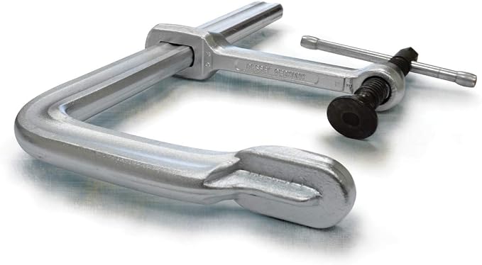 BESSEY STB-12, 12 In., 4880 Nominal Clamping Force, All Steel clamp, standard pad