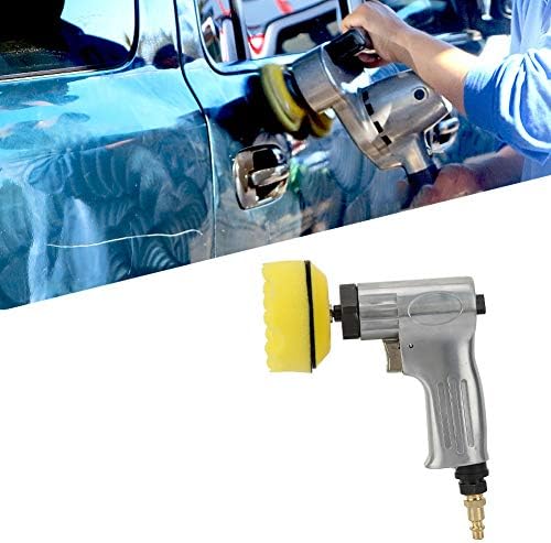 Jectse 3 Inch Mini Air Angle Sander,2000RPM Professional Pneumatic Sander Polisher,with Grinding Disc,for wood, stone, hardware, crafts, etc