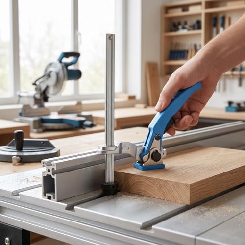 Fafeicy 2 Pcs Bench Dog Clamp 5/8 Inch Dog Hole Quick Ratchet Clamp for Woodworking Carving Routing Polishing by Craftsmen