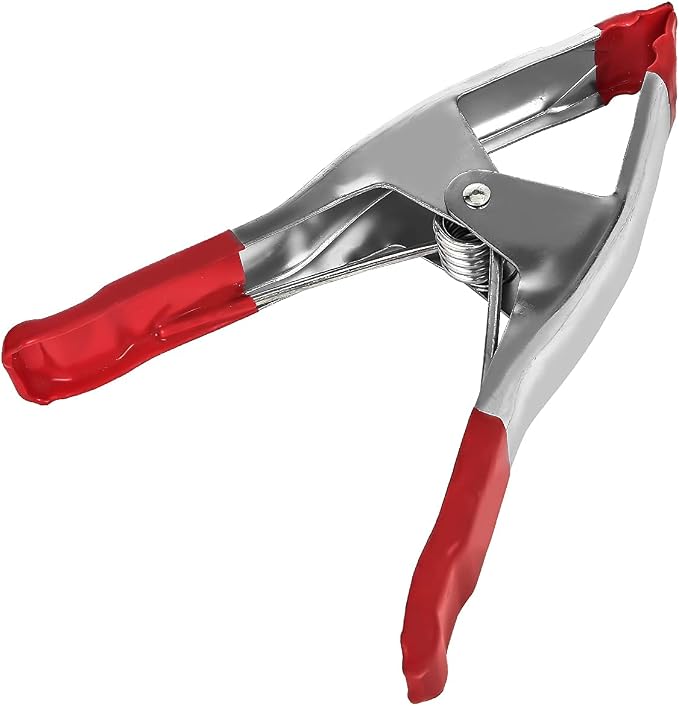 FactorDuty Set of 4-9-Inch Metal Spring Clamp with Red Tip