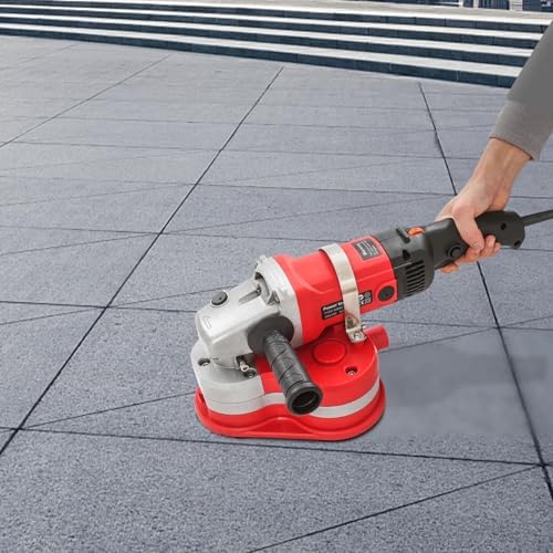 2.8KW Handheld Electric Polisher,6 Inch Buffer Polishing Machine w/ 6 Diamond Discs and 6 Variable Speed 600-3000 RPM Adjustable for Concrete Stone Cement Brick Walls Sanding and Polishing
