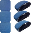 4x24 Inch Sanding Belts 12 Pcs (3 Grit, 4 Each of 80, 120, 150 Grits) Heavy Duty Belt Sander Zirconia Belt Sander Paper for Wood, Metal, Stainless Steel, Automotive, and Furniture