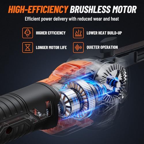 DOVAMAN 1/2'' x 18'' Cordless Belt Sander, 6-speed 3268 FT/Min, 20V Battery