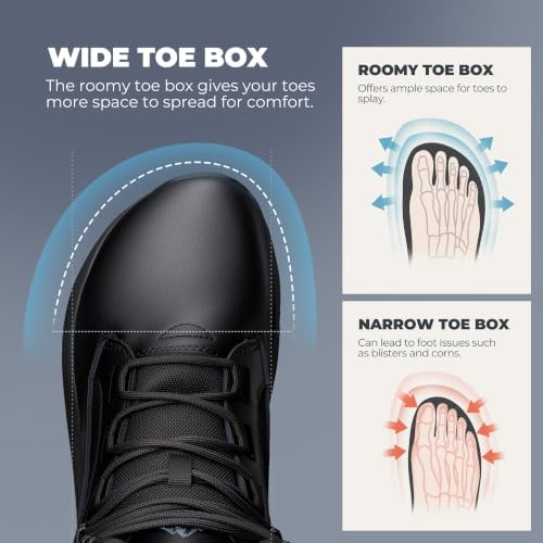 NORTIV 8 Men's Composite Toe Work Boots with Wide Toe Box