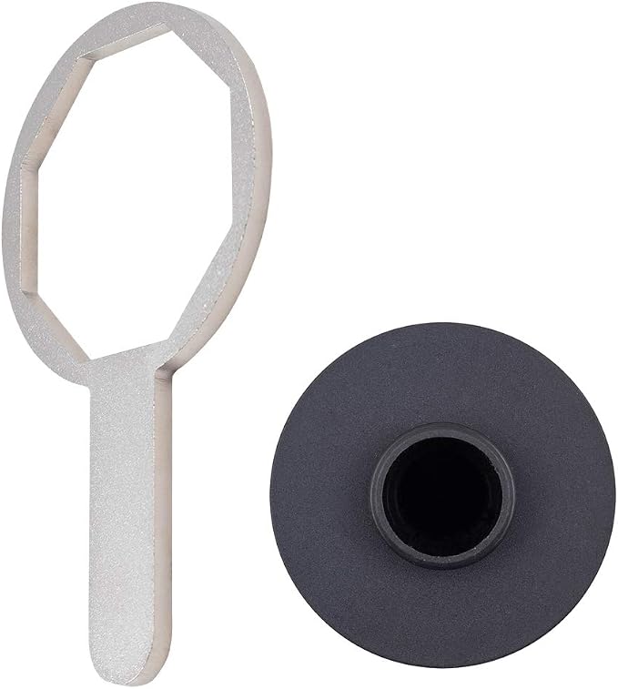 Brock Replacement 3 Pc Oil Filters with Wrench Tool Set Kit Compatible with 2004-2008 Gallardo Spyder Coupe Superleggera SE Base Nera 07L115561C