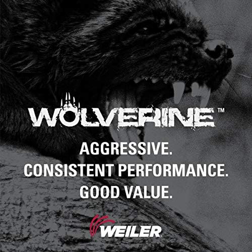 Weiler 56454 4-1/2" x 1/4" Wolverine Type 27 Grinding Wheel, A24R, 5/8"-11 UNC Nut (Pack of 10)