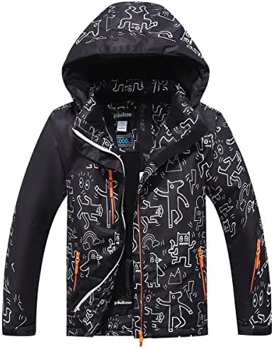 PHIBEE Big Boy's Waterproof Breathable Snowboard Ski Jacket