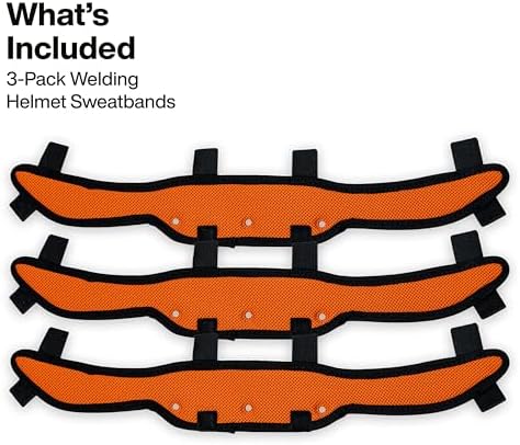 Klein Tools KWHSWTBND Welding Helmet Sweatband, 3-Pack