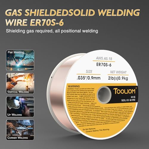 TOOLIOM ER70S-6 0.035" Mild Steel MIG Welding Wire 2LB
