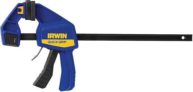 IRWIN QUICK-GRIP One-Handed Bar Clamp, Medium-Duty, 12", 5 Pack, 1964718