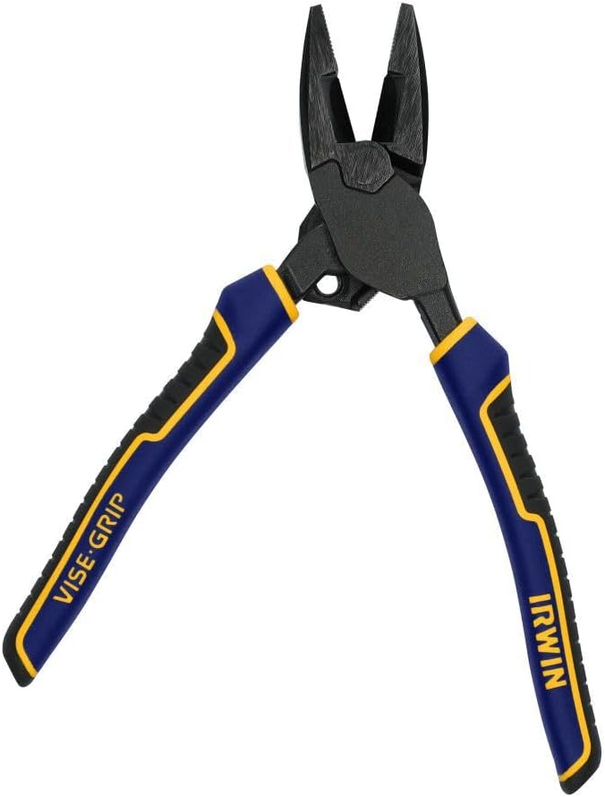 IRWIN VISE-GRIP Pliers, PowerSlot High Leverage Lineman's, 9.5 Inch (IWHT84000)