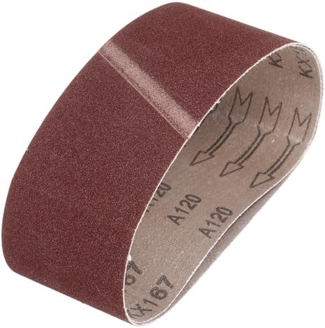 HARFINGTON 2-1/2 x 14 Inch Sanding Belts, 2 Pcs 120 Grits Aluminum Oxide Abrasive Belt Sander File Belt for Woodworking, Metal Polishing, Knife Sharpener
