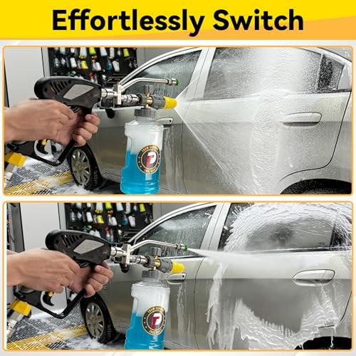 Tool Daily Foam Cannon with Pressure Washer Gun, Dual Connector Accessory