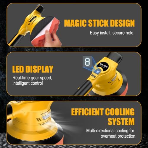 20V Brushless 6-Inch Random Orbital Cordless Buffer Polisher Kit