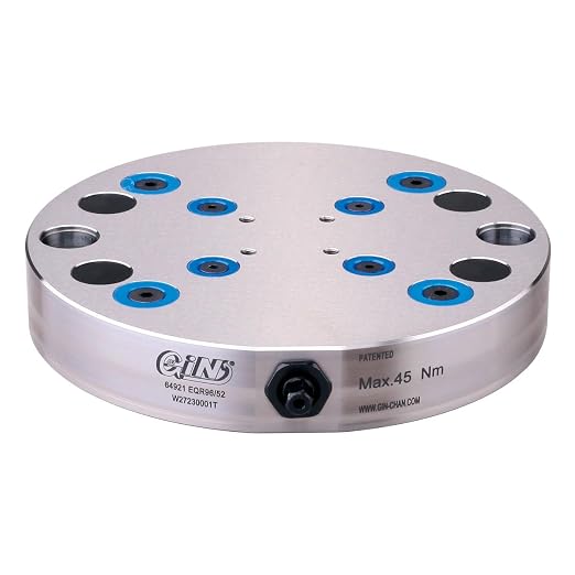 HHIP 3900-2245 52/96mm Pin Spacing Zero-Point Round Plate for 5-Axis CNC Vise