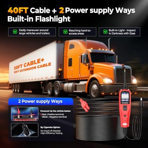 Autel PowerScan PS100 Circuit Tester 2.0, 12-24V Power Circuit Probe Tool