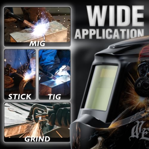 YESWELDER Auto Darkening Welding Helmet 1/1/1/1 True Color, LYG-L600A