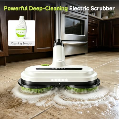 VMAI Cordless Electric Floor Scrubber & Mop with Cleaning Solution