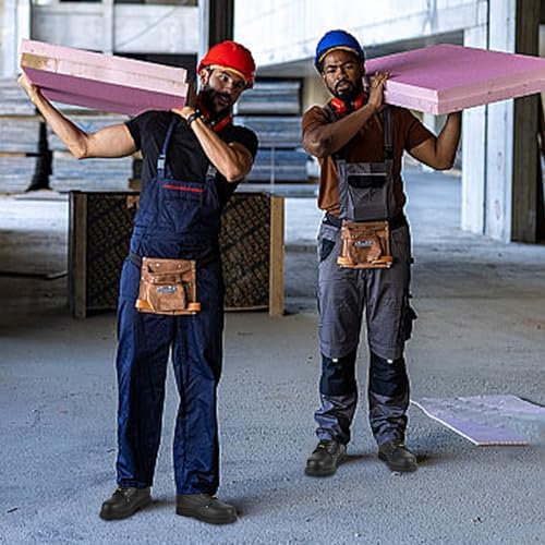 Work Boots for Men, Steel Toe, Leather, Oil, Slip and Heat Resistant Heavy Duty Wide Industrial & Construction Safety Boots, US 7-17 M & W