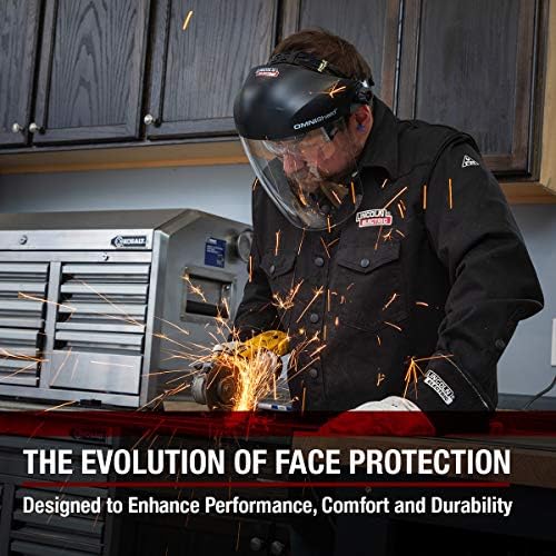 Lincoln Electric OMNIShield Professional Face Shield - Anti-Fog Coated Clear Lens - Premium Headgear - K3751-1