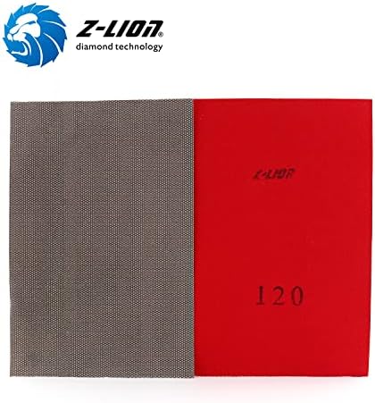 Z-Lion Diamond Electroplated Abrasive Paper Sheets Diamond Sandpaper for Grinding Stone Glass Ceramic Diamond Tool(4 Pcs/lot)