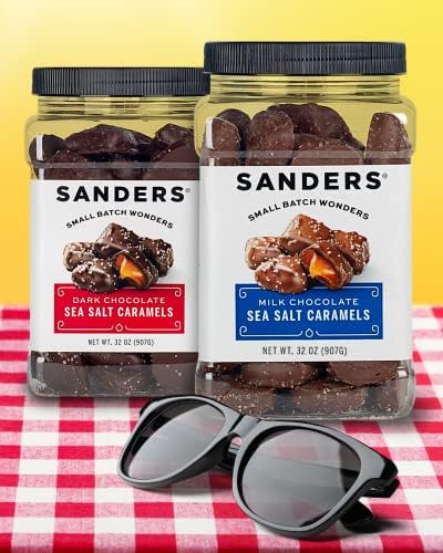 Sanders Dark Chocolate Sea Salt Caramels (32 oz Tub)