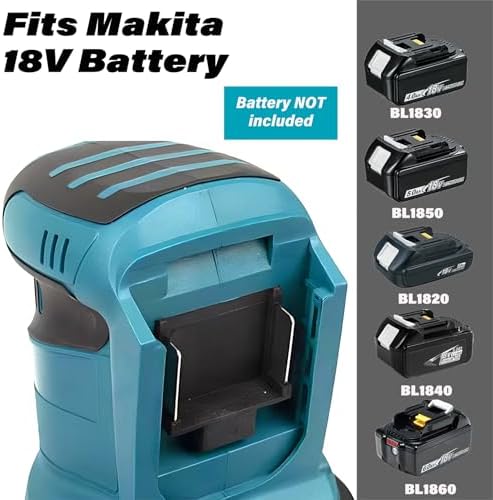 5'' Brushless Random Orbital Sander for Makita 18V Battery, 6 Speed 24000RPM Cordless Palm Sander with Dust Collector for Woodworking Metal Plastic Sanding Polishing Rust Removal (No Battery)