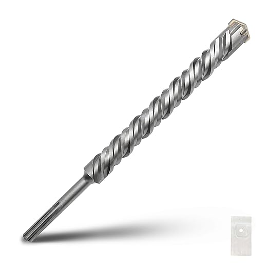 1-2/3 x 13.4 inch SDS Max Rotary Hammer Drill Bit, 42x340mm Carbide Tip Masonry Drill Bit,Concrete Drill Bit for Masonry, Brick, Stone, Concrete (Length :340mm / 13.4 inch, 42mm (1-2/3 in) Diameter)