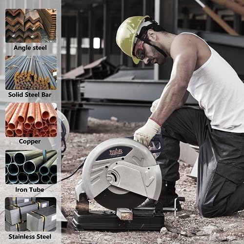 SALI 5 Pack Cut Off Wheel 14 Inch General Purpose Metal Cutting Wheel for 14" Grinders- Cutting Disc Aggressive Cutting 14" x 1/8" x 1" Operating Up to 4400 RPM and 80 M/S 355 * 3.0 * 25.4
