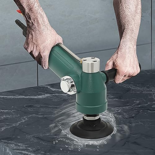 Air Grinder,4-Inch Pneumatic Air Wet Stone Polisher Grinder 400w Water Wet Air Sander 10000 Rpm Concrete Polighing Air-Powered Stone Polisher, 42CFM