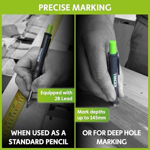Tracer 8 Piece Construction Marker Kit - Carpenter Pencil Set